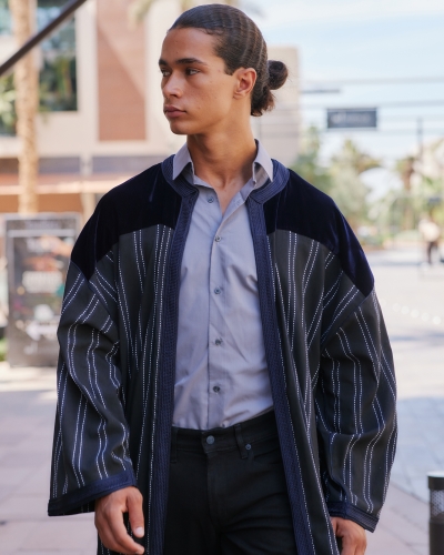 Modern Moroccan Kimono for Men - Traditional Style | Kounouz