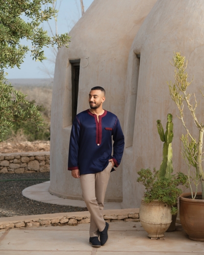 Mlifa Tunic - Long Sleeves - For Men - Simple Style