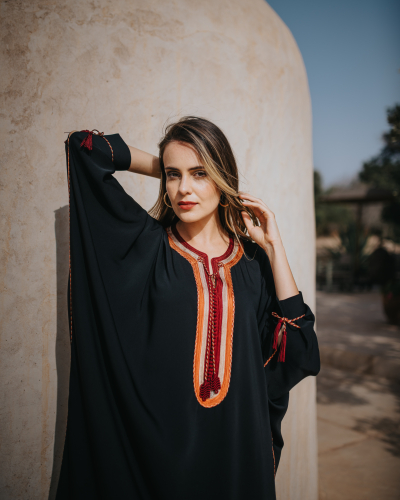 Women's Gandoura with Triple Sfifa – Authentic and Elegant Style