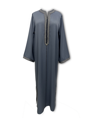 Kounouz - Two-Piece Caftan with Printed Sleeves: Moroccan Caftan