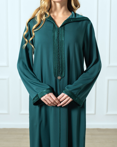 Kounouz - Djellaba en Mlifa: Style Marocain Alliant Tradition & Art!!!