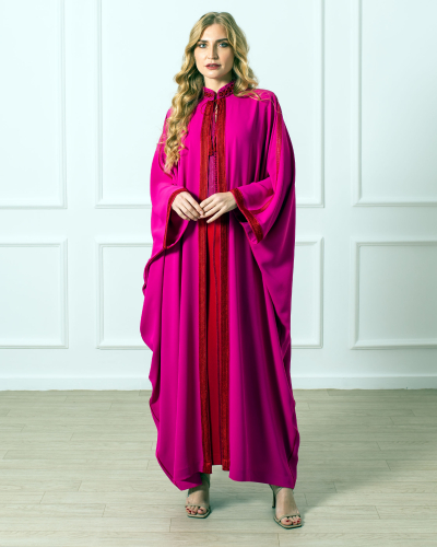 Gandoura with Macramé Collar – A Bohemian & Chic Touch – Kounouz