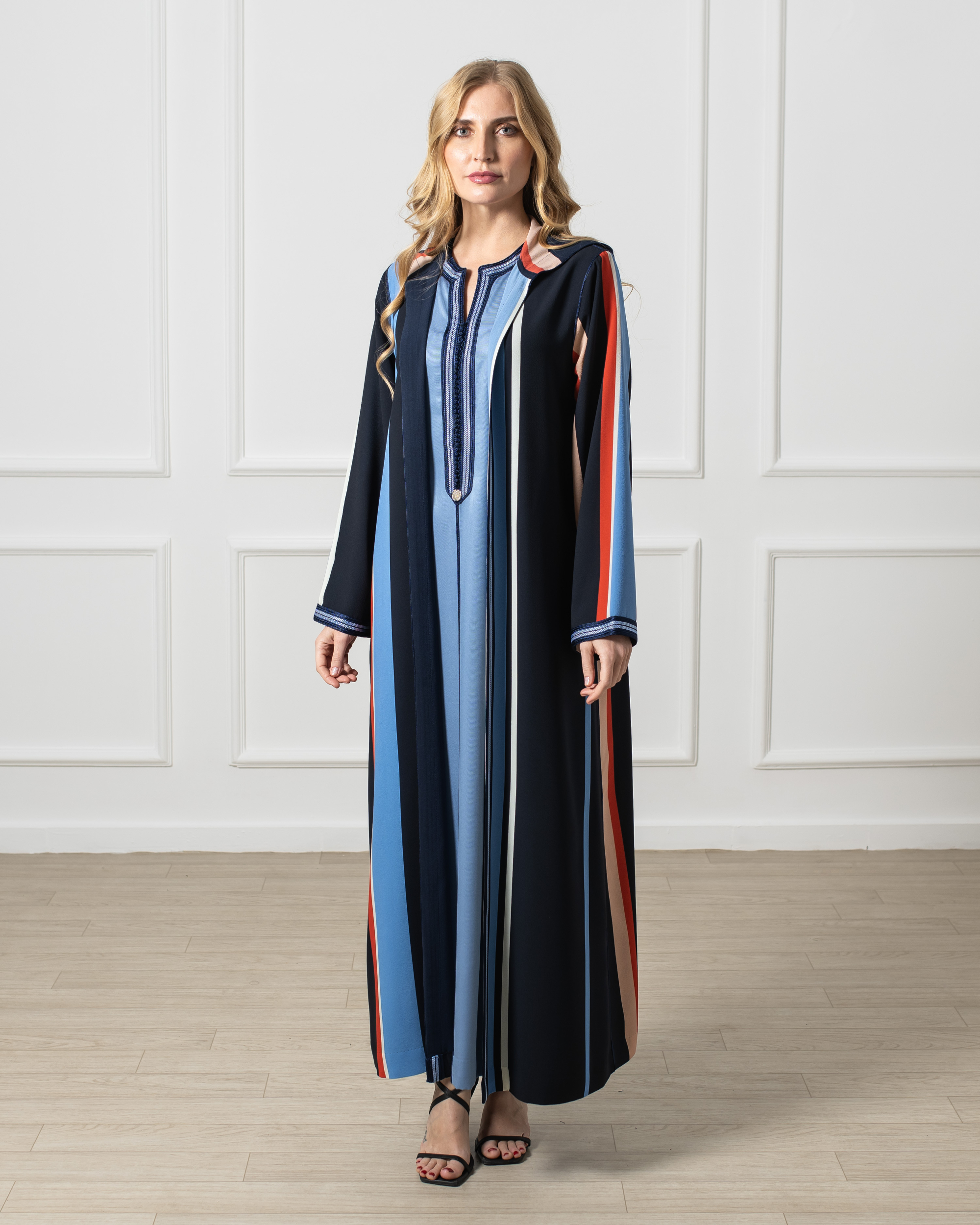 Kounouz - Open Moroccan Djellaba In Two Pieces For Women