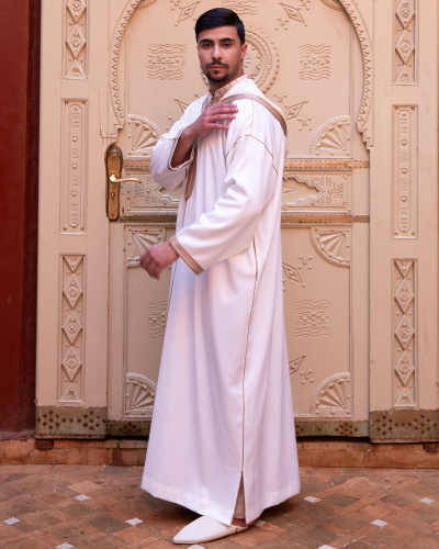Djellaba Unie en Mlifa – Kounouz – Livraison Rapide