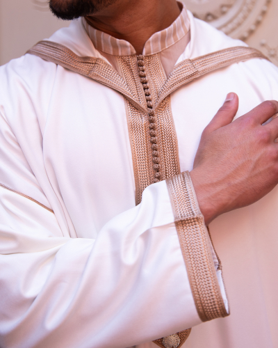 Caftan Marocain Moderne pour Homme - Caftan  - Liv Rpd - Kounouz