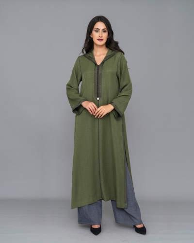 Linen djellaba set for women – Djellaba – Kounouz