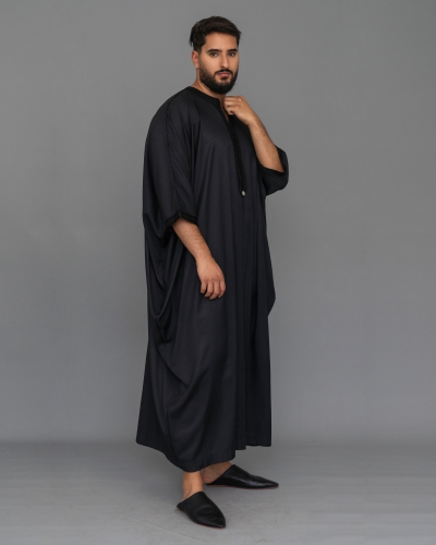 Men’s Half-Sleeve Gandoura – Elegance & Tradition