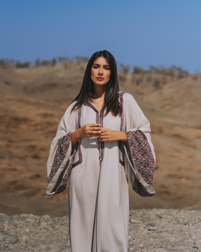 جلابة من قماش شتوي (صوف مخلوط)