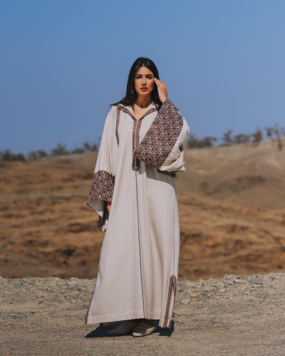 Djellaba en tissu hivernal (Lainage chiné)