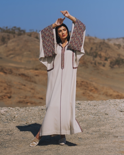 جلابة من قماش شتوي (صوف مخلوط)