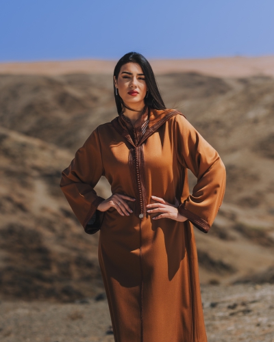 Djellaba avec caftan imprimé
