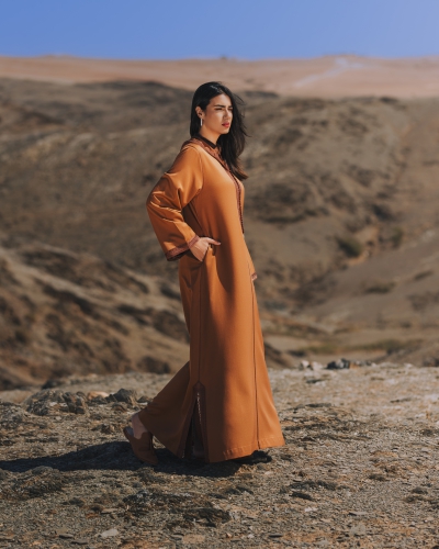 Djellaba avec caftan imprimé