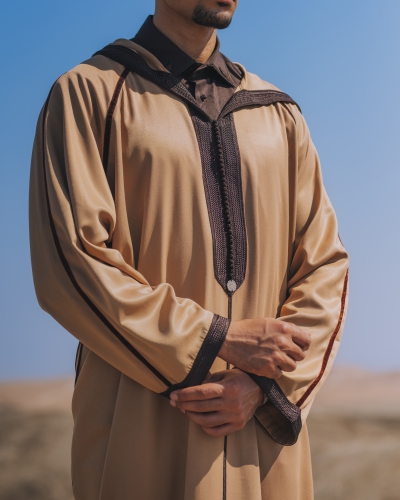 Djellaba aux manches raglan