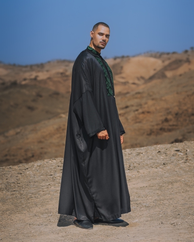 Geometric embroidery Gandoura