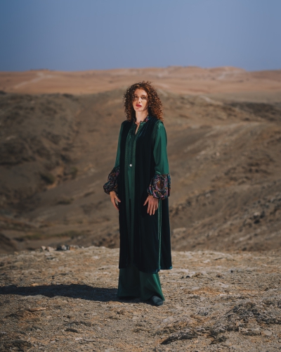 Ensemble jabador avec gilet en velours