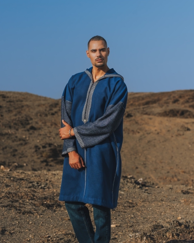 Djellaba courte en lainage