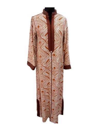 Djellaba avec caftan imprimé
