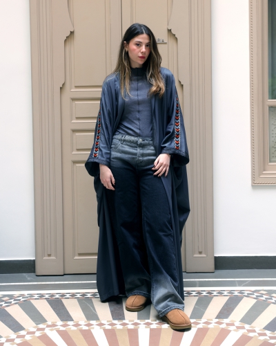Gandoura aux motifs brodés