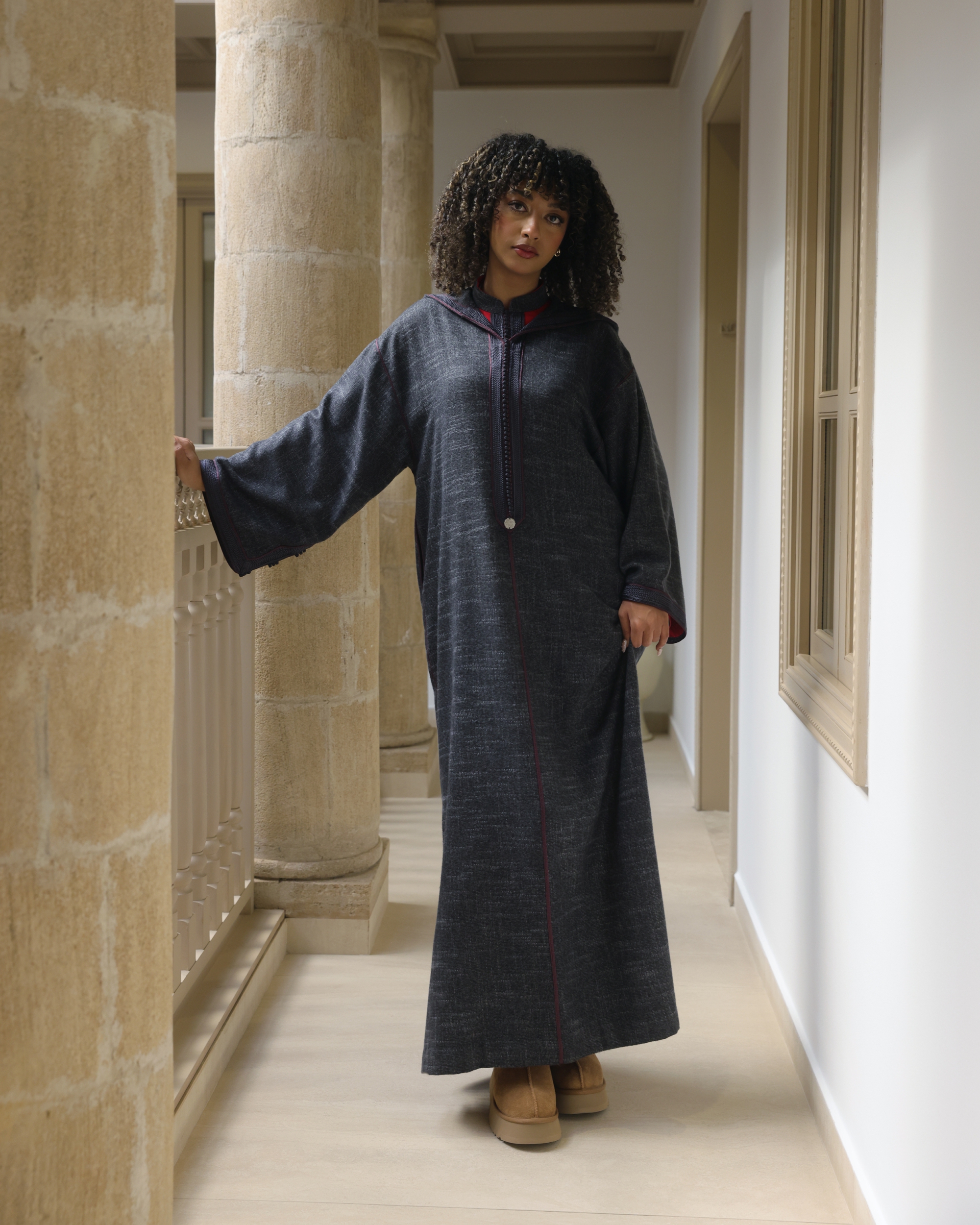 Two-Piece Wool Djellaba Set – Timeless Elegance