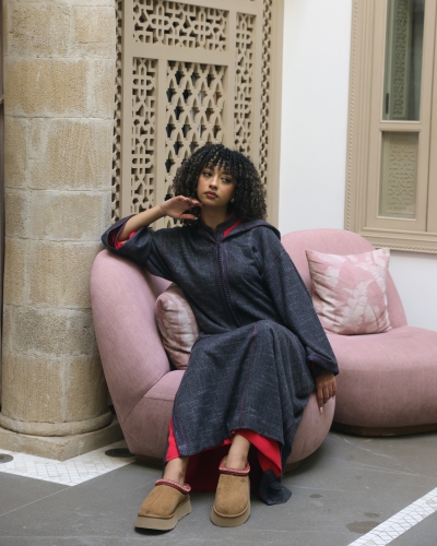 Two-Piece Wool Djellaba Set – Timeless Elegance