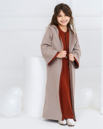 Ensemble Djellaba Fille 2 Pièces – Élégance et Confort
