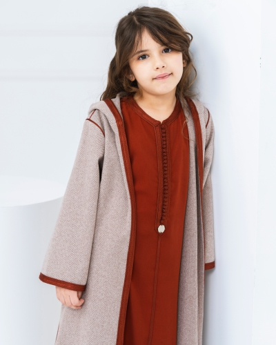 Two-Piece Girl’s Djellaba Set – Elegance and Comfort