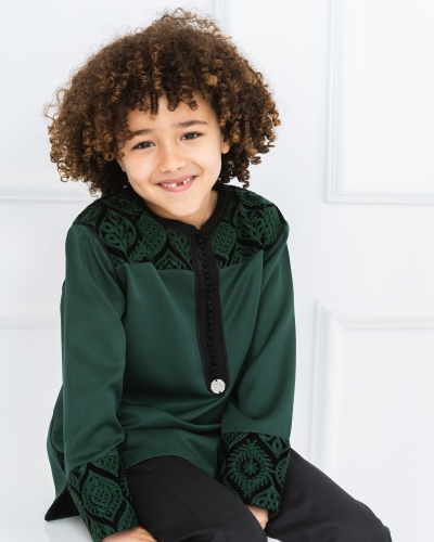 Jabador Enfant à Motifs Brodés