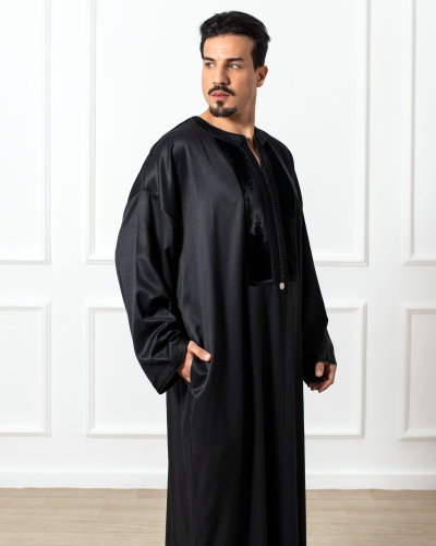 Caftan détails en velours