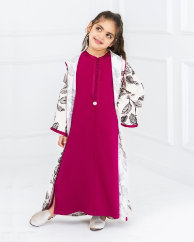 Ensemble Caftan & Djellaba Ouverte pour Fille
