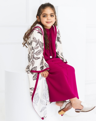 Ensemble Caftan & Djellaba Ouverte pour Fille