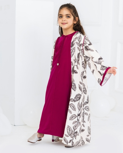Ensemble Caftan & Djellaba Ouverte pour Fille