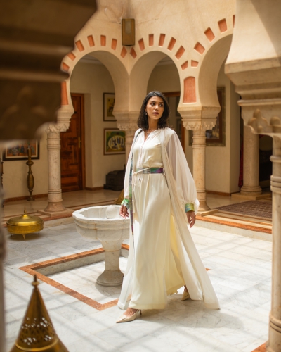Caftan deux pièces au tombé fluide