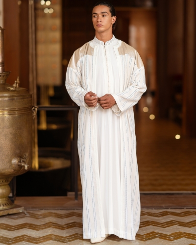 Modern Open Moroccan Kimono for Men - Beldi and Traditional