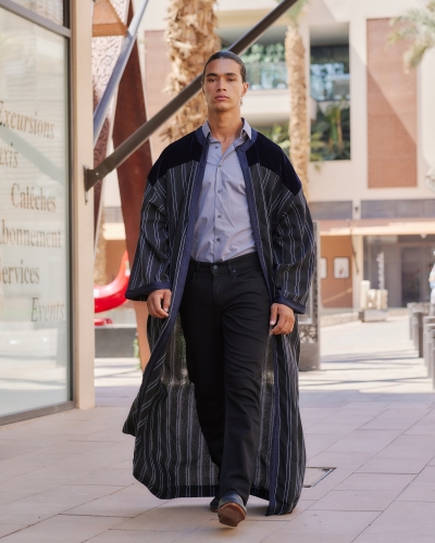 Modern Moroccan Kimono for Men - Traditional Style | Kounouz