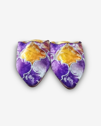 Babouche en Velours – Charme Intemporel - Kounouz